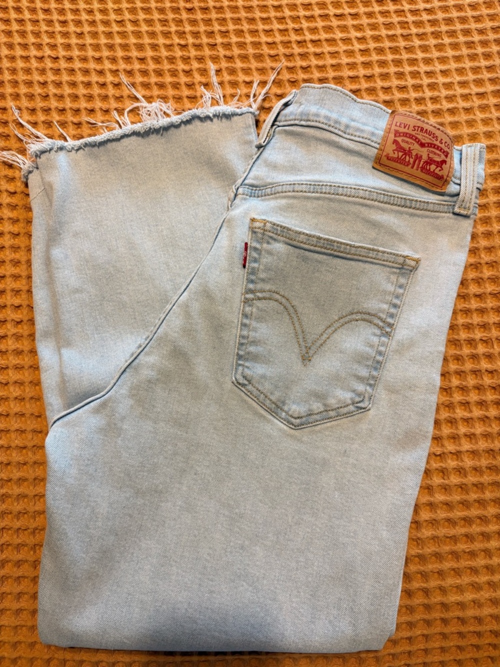 Levi's Ribcage Straight Ankle Lightwash Jeans